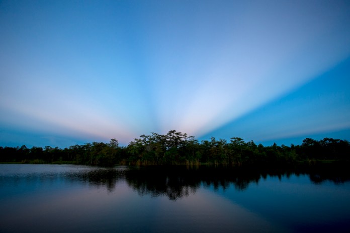 sunrise over burns lake