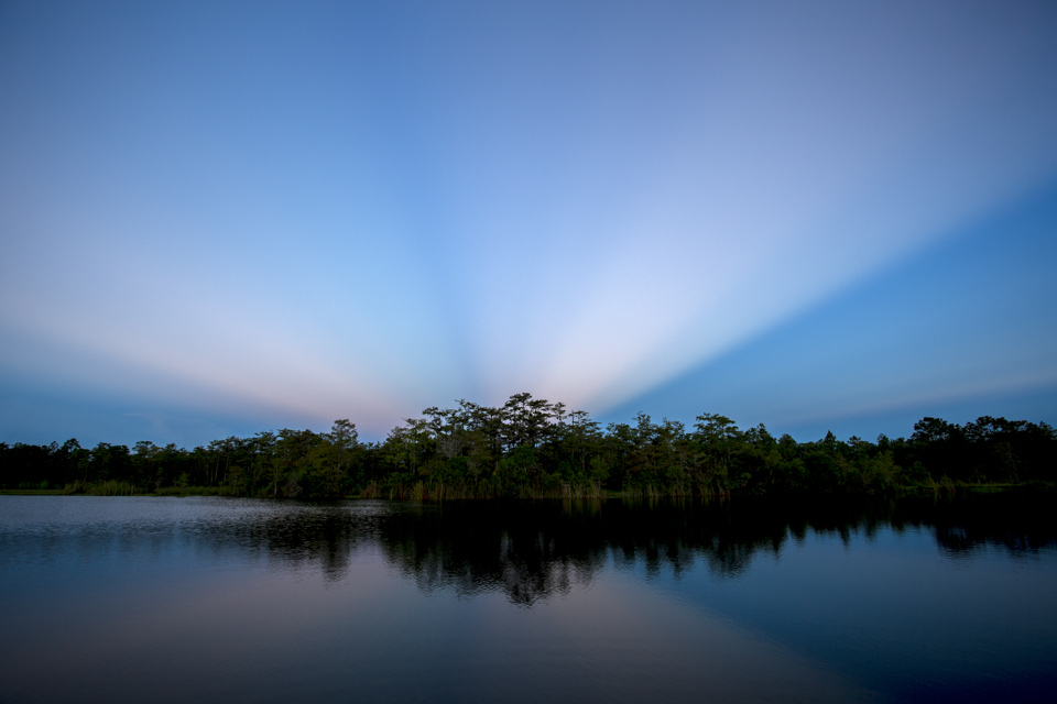sunrise over burns lake