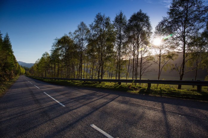 the road to Glen Afric, Scotland