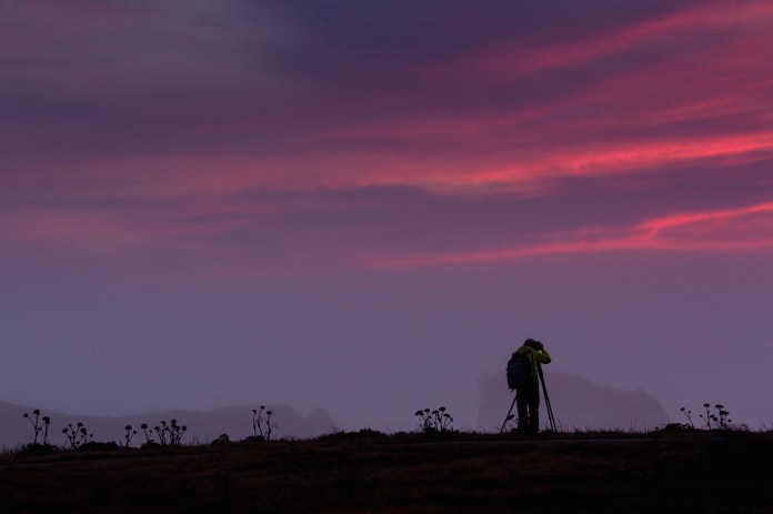 Dusk falls on Bandon Beach