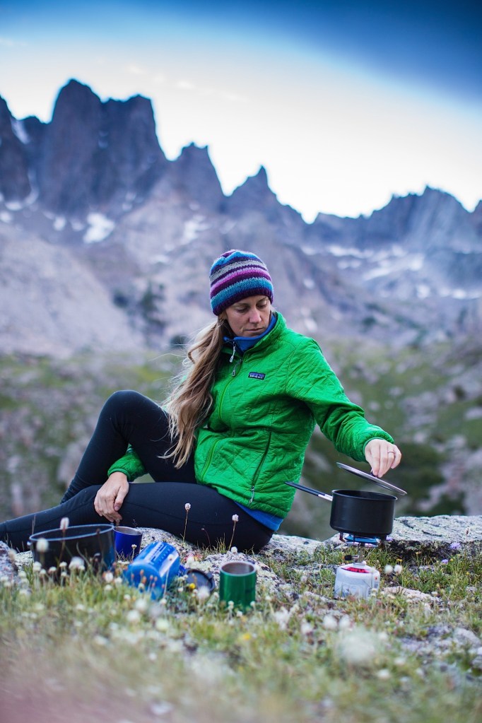Ellen slaton hiking and camping the Cirque of the Towers