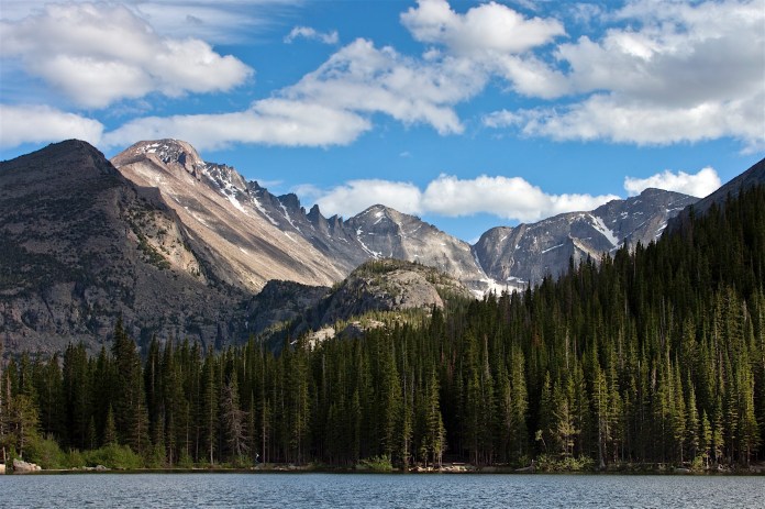 Long's peak from Bear Lake, Rocky Mountain National Park, CO