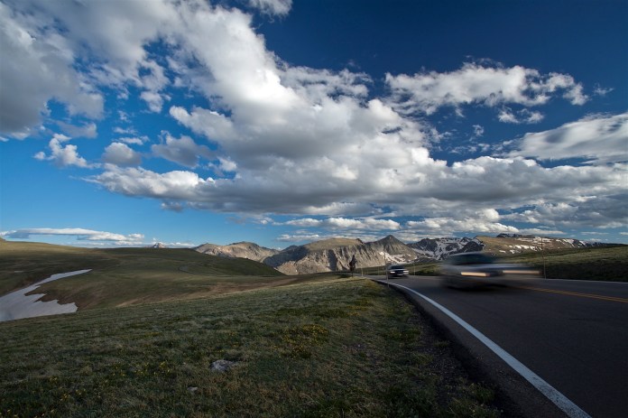 Driving Trail Ridge Road, Rocky Mountain National Park, CO