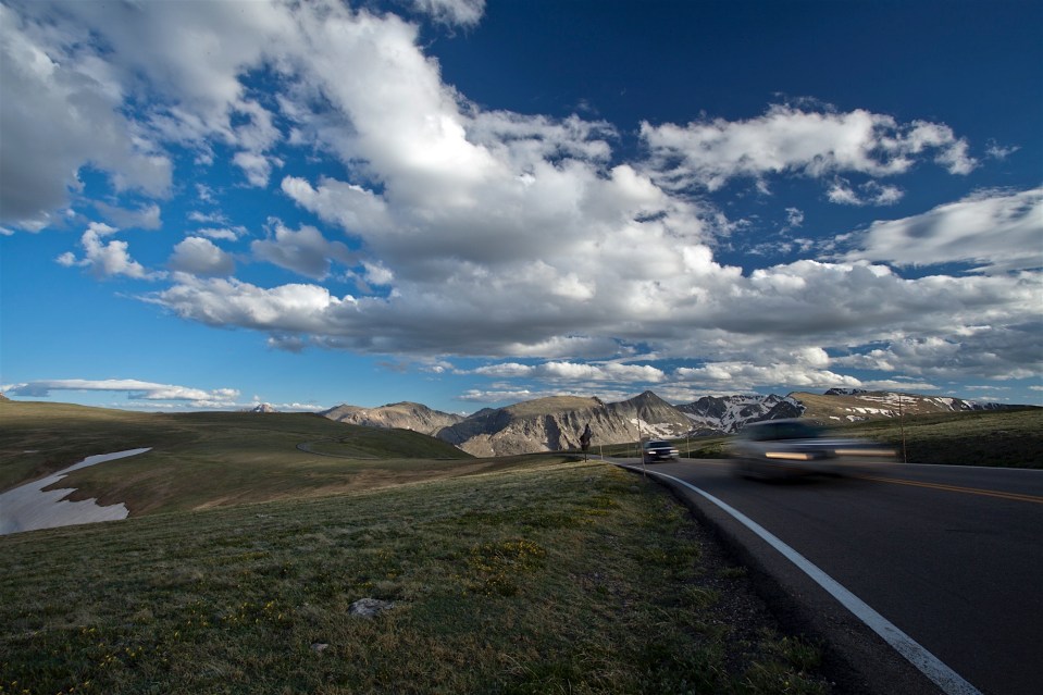 Driving Trail Ridge Road, Rocky Mountain National Park, CO