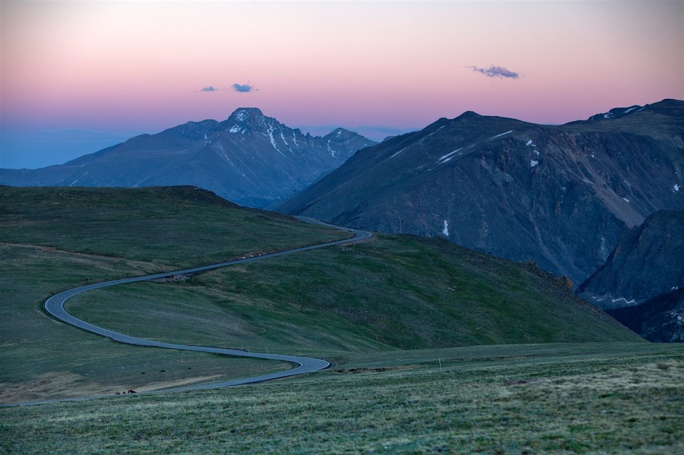 Driving Trail Ridge Road, Rocky Mountain National Park, CO