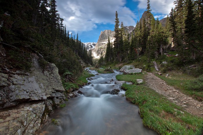 Creek flowing out of Odessa Lake, Rocky Mountain National Park, CO